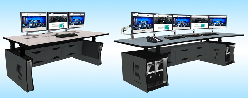 Custom Consoles Announces MDesk-Technical HA Height-Adjustable Workstation