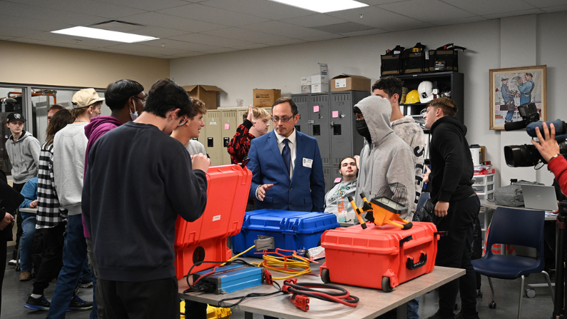 CUSTOM ELECTRONICS, INC. (CEI) SHARES THE POWER OF  ENERGY STORAGE TECHNOLOGY WITH LOCAL STUDENTS